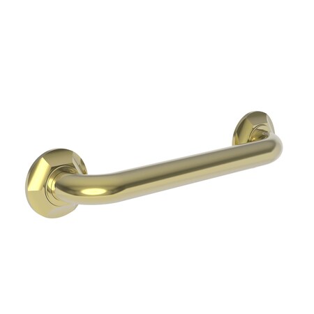Newport Brass 15" L, Two Post, Solid Brass, 12" Grab Bar in Polished Brass Uncoated (Living) 1200-3912/03N